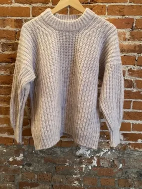 Alpaca sweater - Lilac/gray