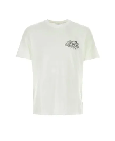 AMIRI  |Crew Neck Street Style Plain Cotton Short Sleeves Logo