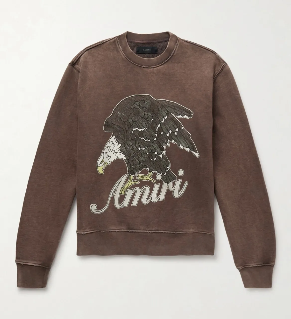 AMIRI  |Crew Neck Sweat Street Style Cotton Logo Sweatshirts