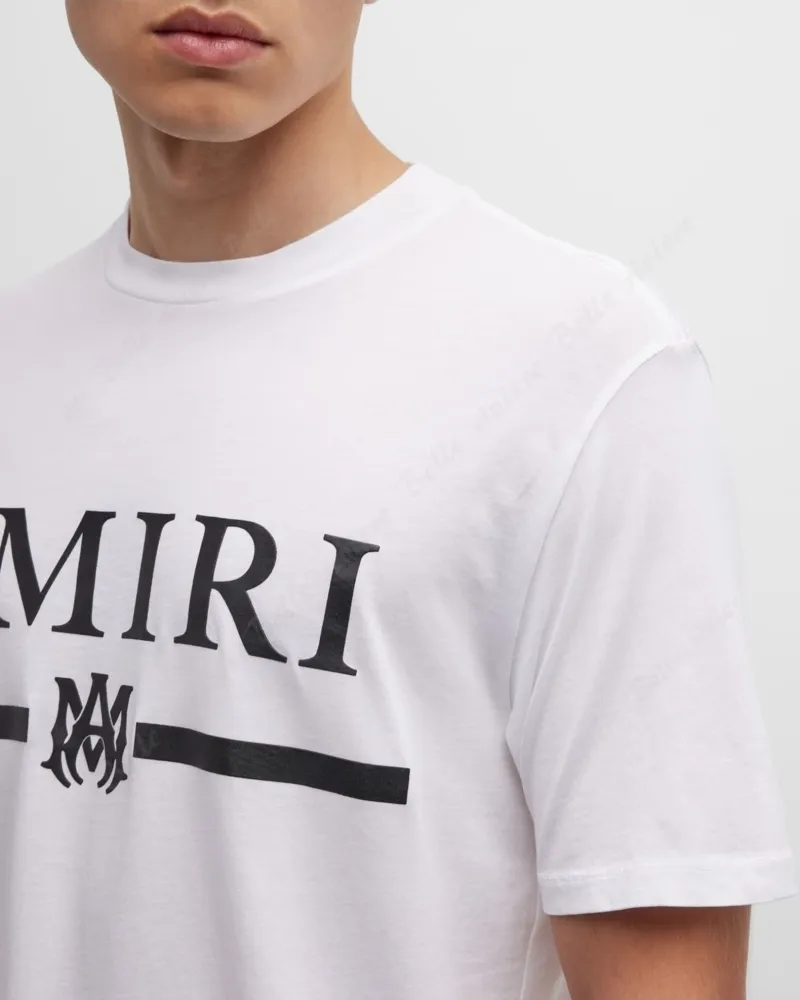 AMIRI  |Crew Neck Unisex Street Style Cotton Short Sleeves Oversized