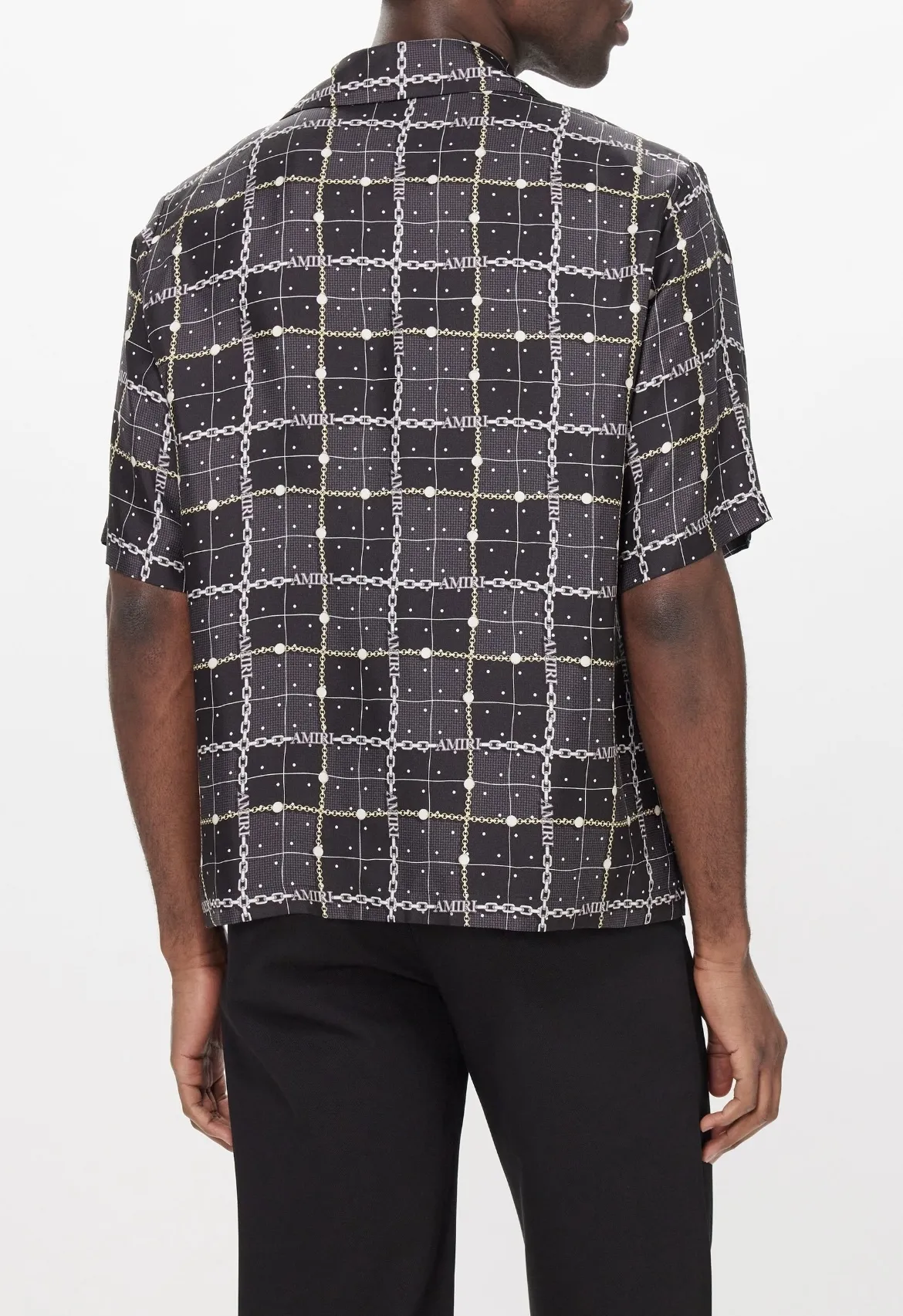 AMIRI  |Silk Street Style Short Sleeves Logo Shirts