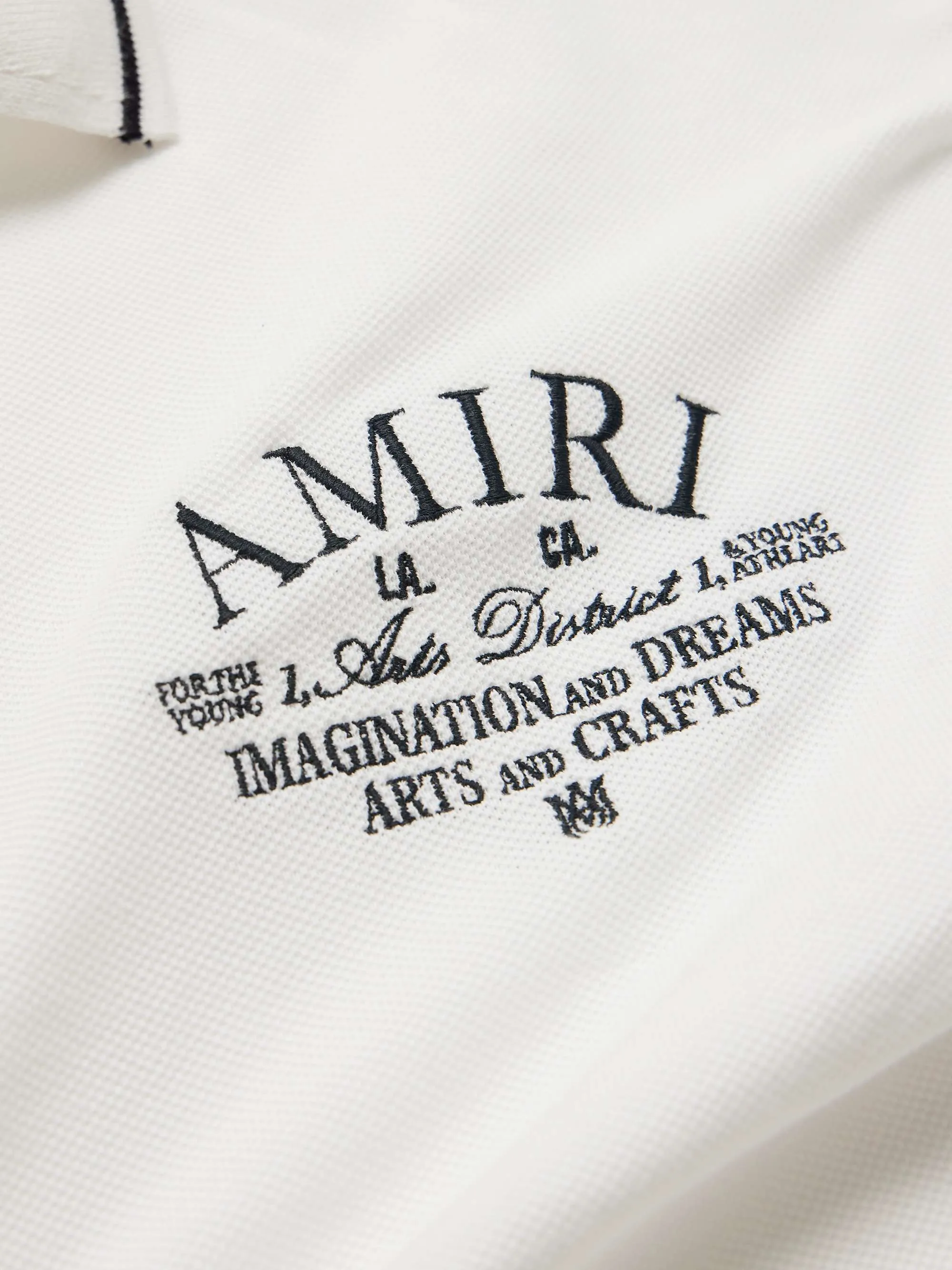 AMIRI  |Street Style Cotton Short Sleeves Logo Polos