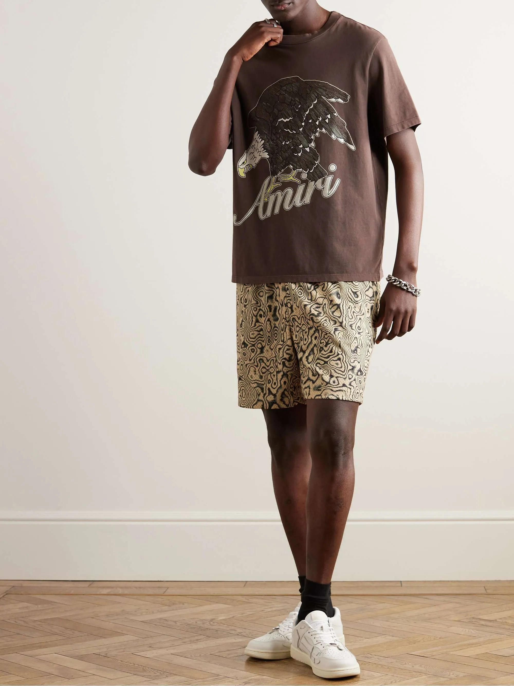 AMIRI  |Street Style Cotton Short Sleeves Logo T-Shirts