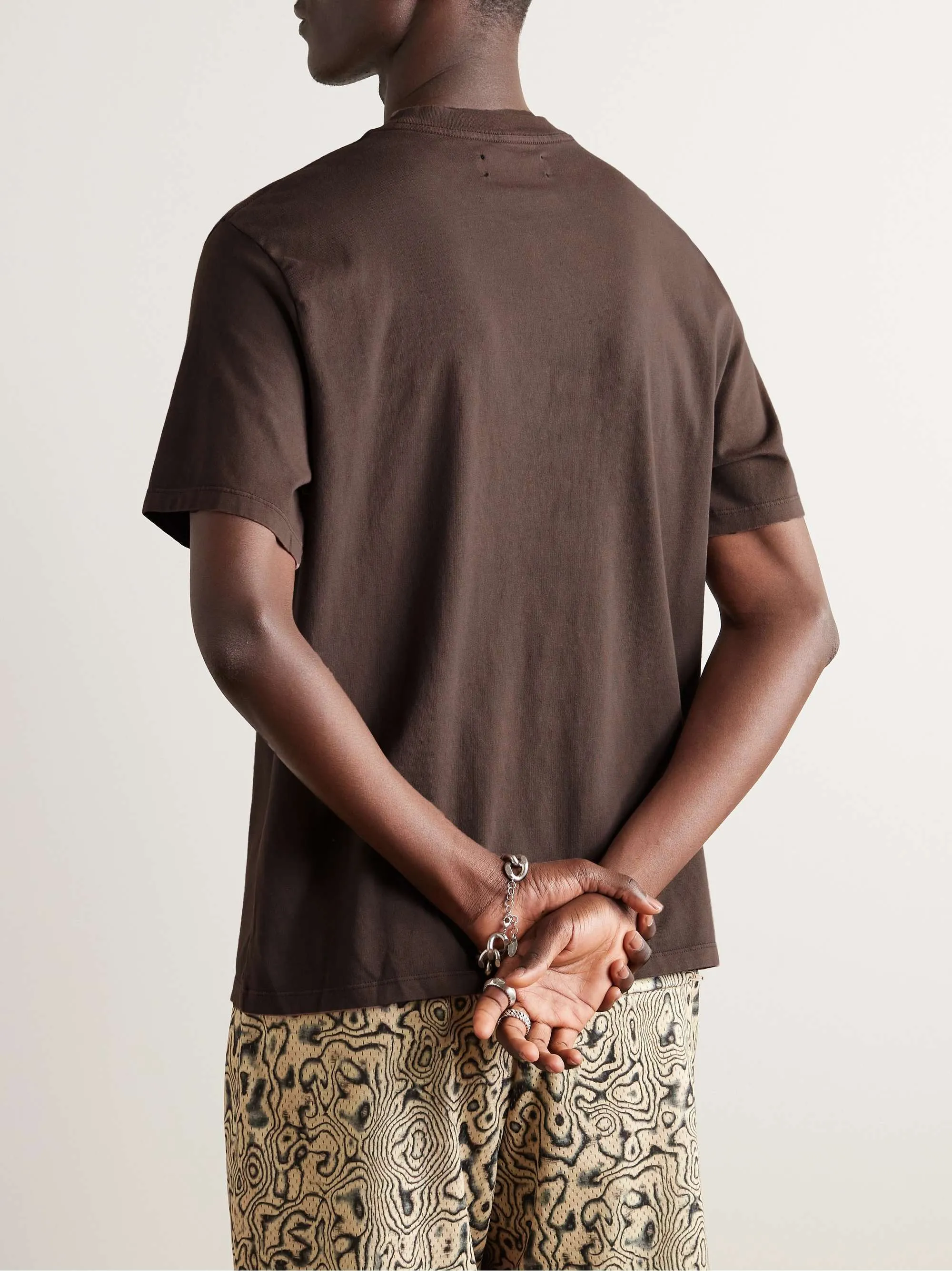 AMIRI  |Street Style Cotton Short Sleeves Logo T-Shirts