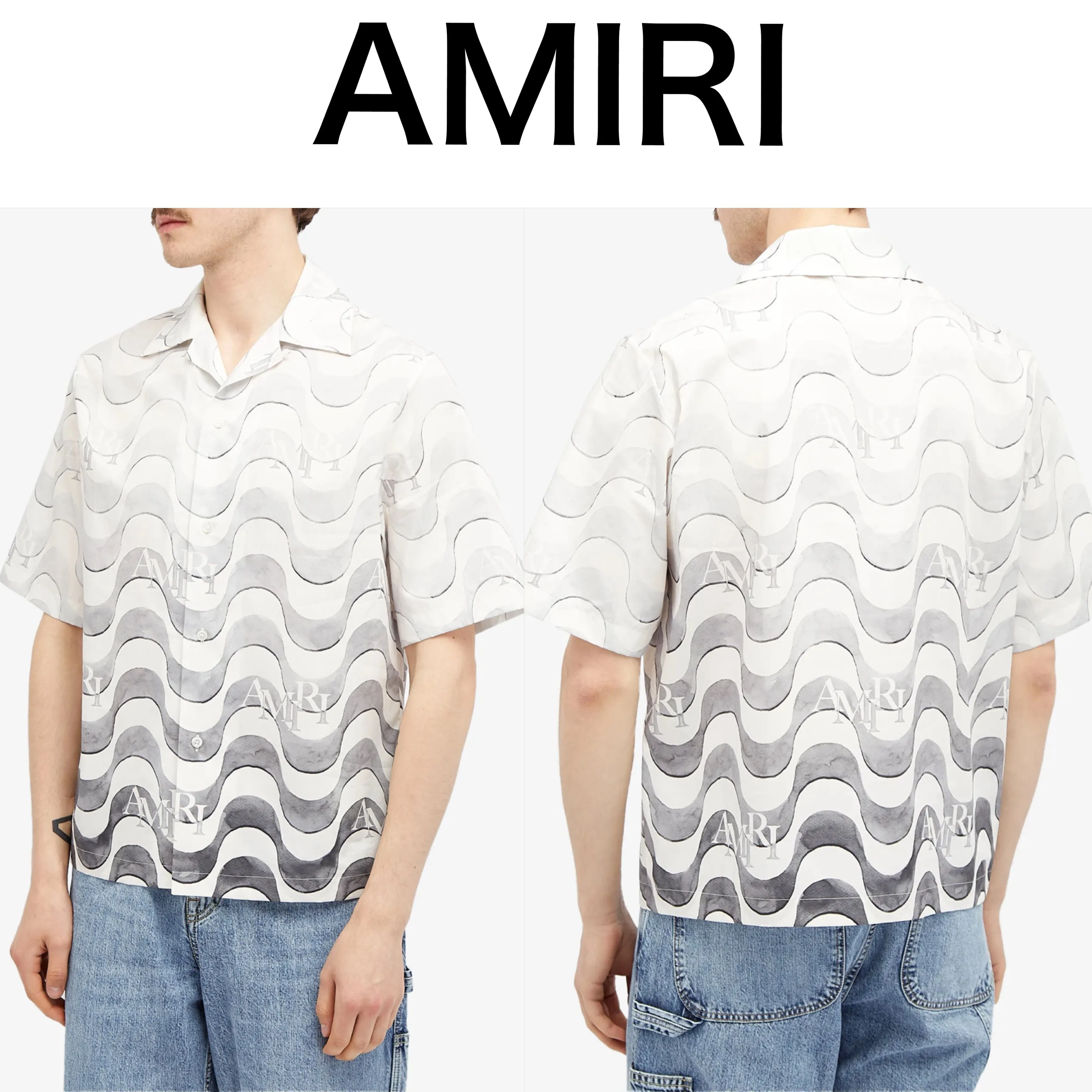 AMIRI  |Street Style Cotton Short Sleeves Shirts