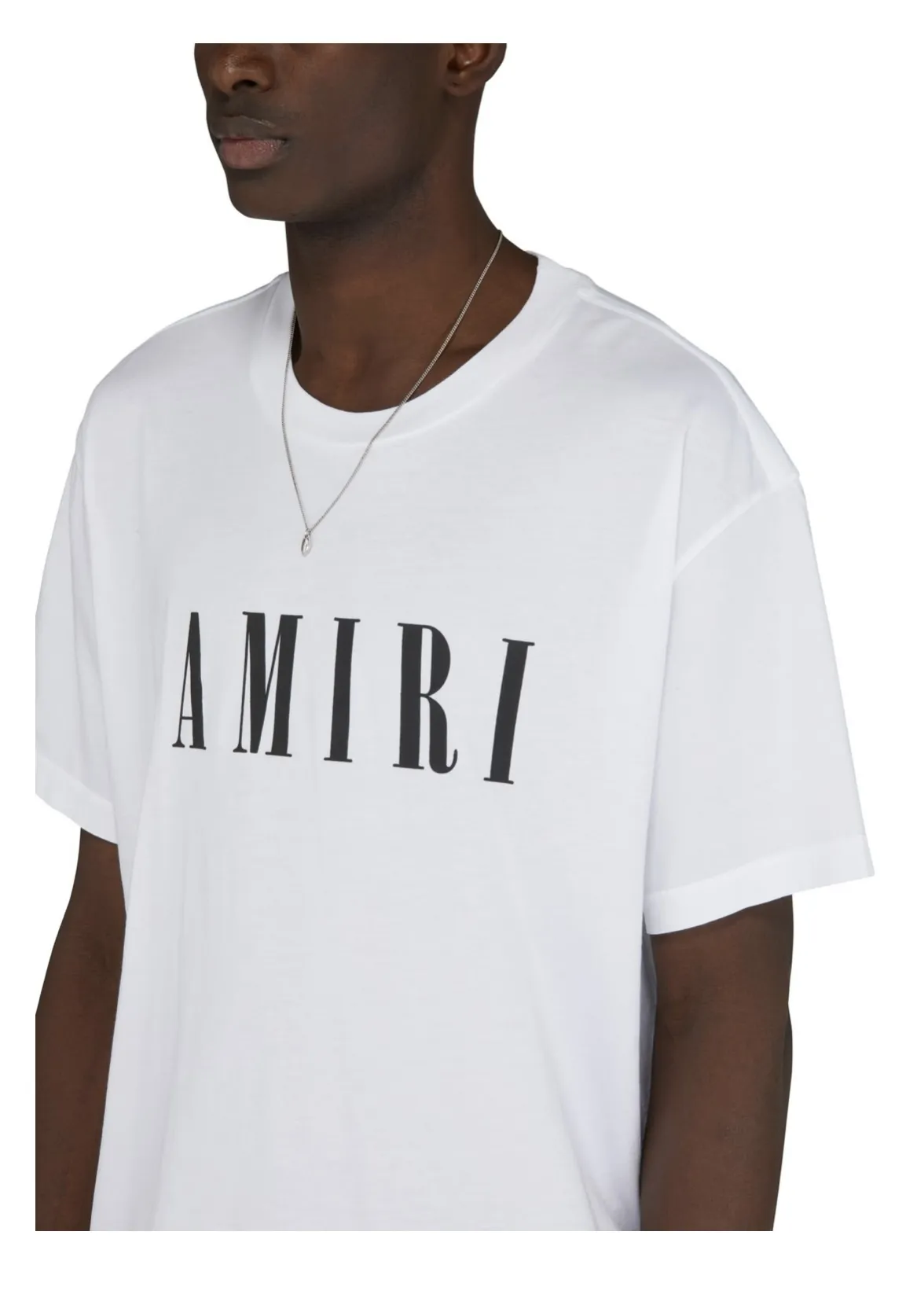 AMIRI  |Street Style U-Neck Plain Short Sleeves Logo T-Shirts