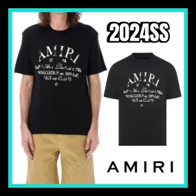 AMIRI  |Unisex Street Style Cotton Logo T-Shirts