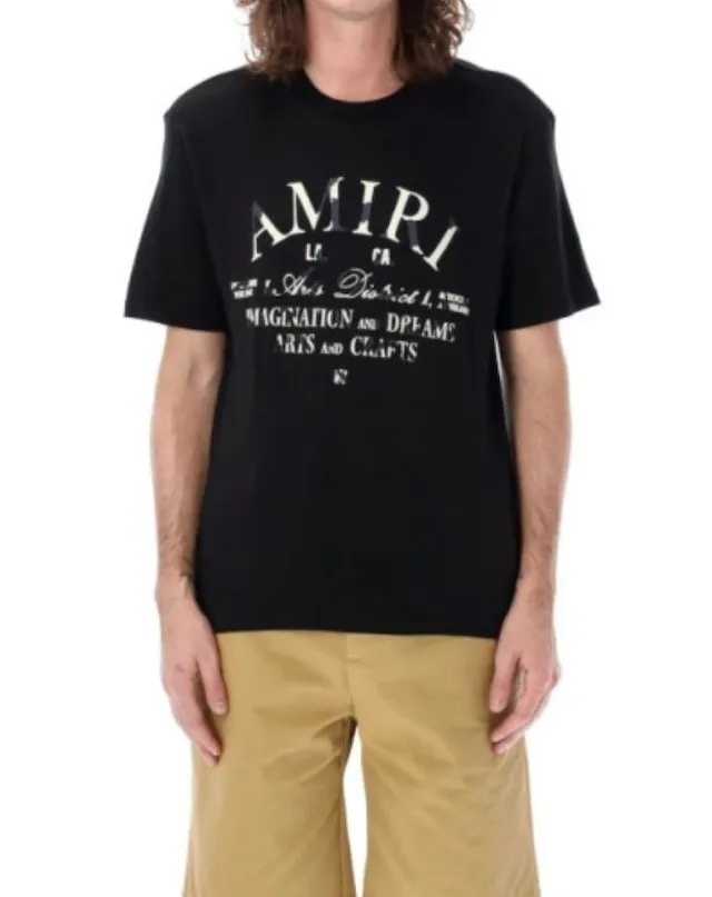 AMIRI  |Unisex Street Style Cotton Logo T-Shirts