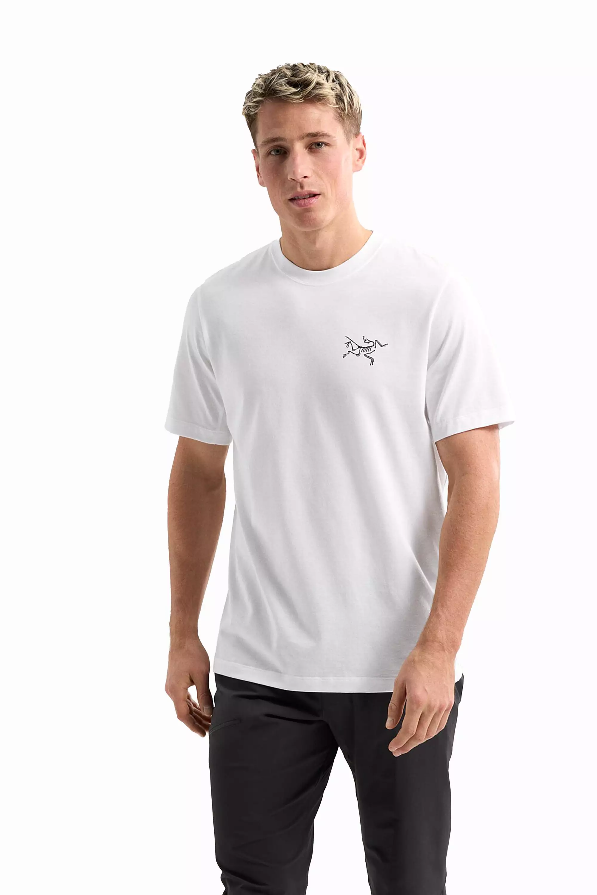 Arc'teryx Men's Arc'Multi Bird Logo SS in White Light