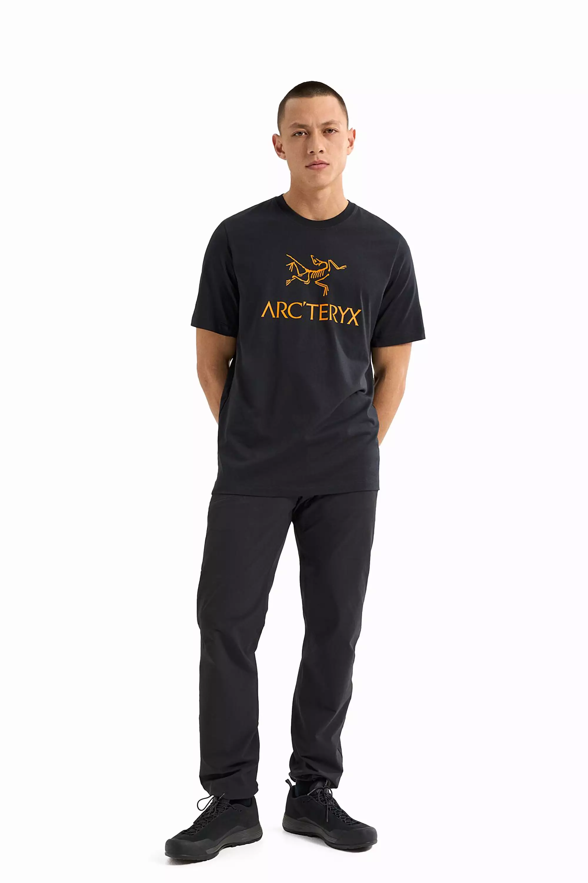 Arc'teryx Men's Arc'Word Logo SS Shirt in Black II