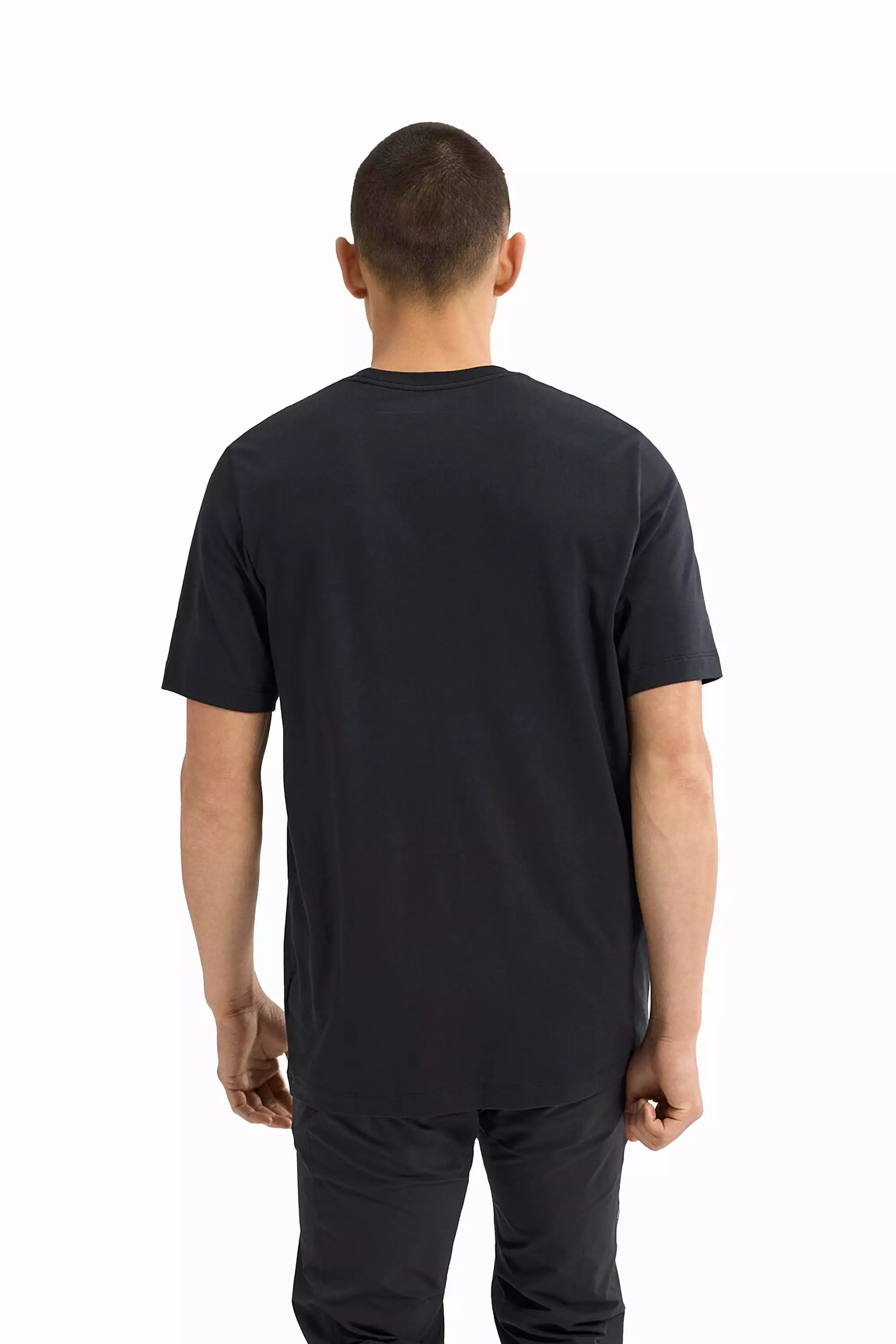 Arc'teryx Men's Arc'Word Logo SS Shirt in Black II