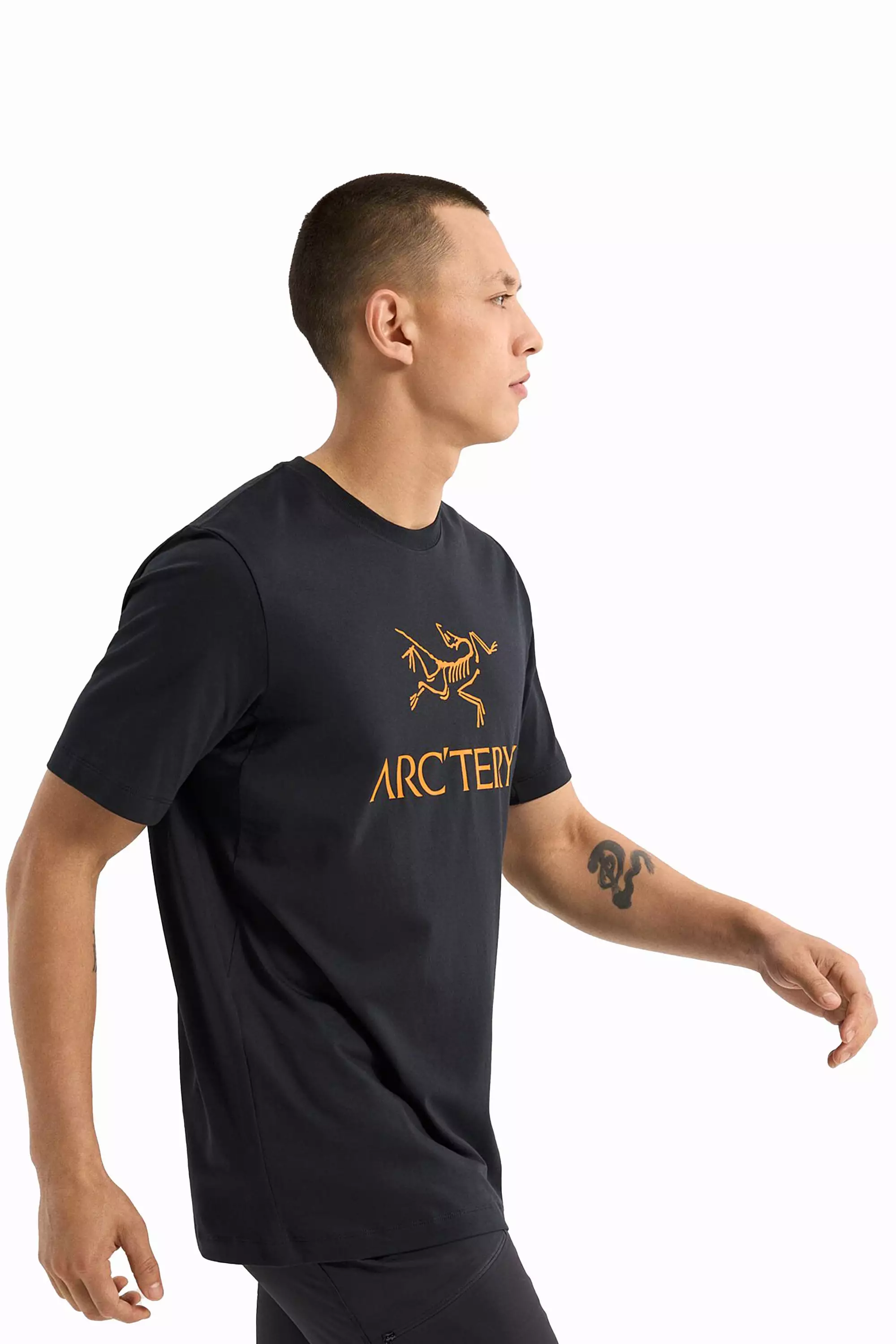 Arc'teryx Men's Arc'Word Logo SS Shirt in Black II