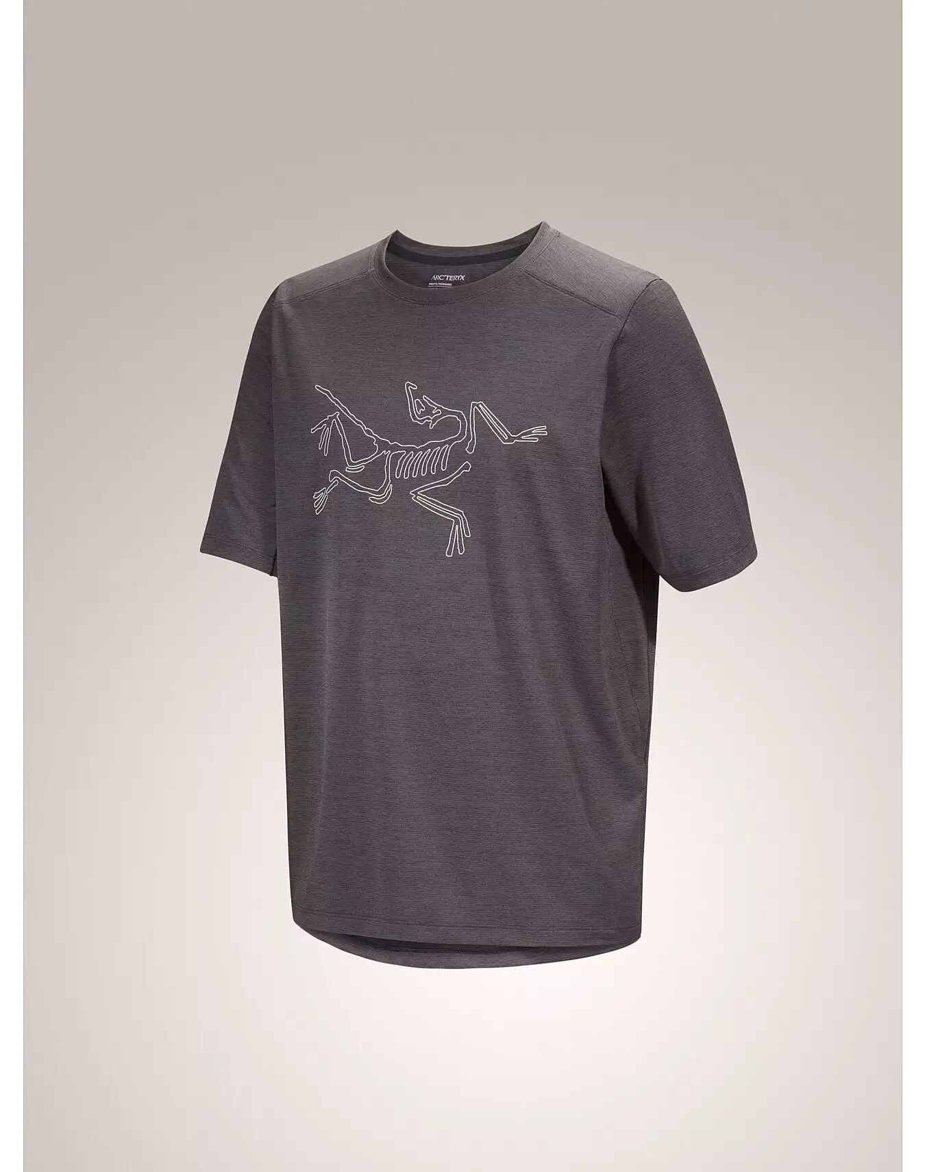 Arc'teryx Men's Cormac Logo SS Shirt in Black Heather