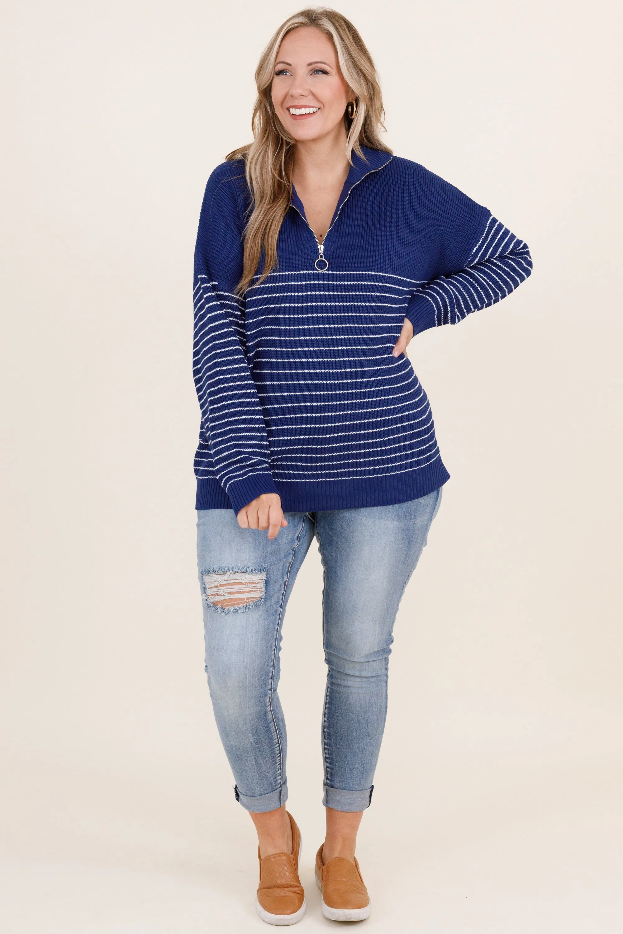 As It Was Pullover, Navy