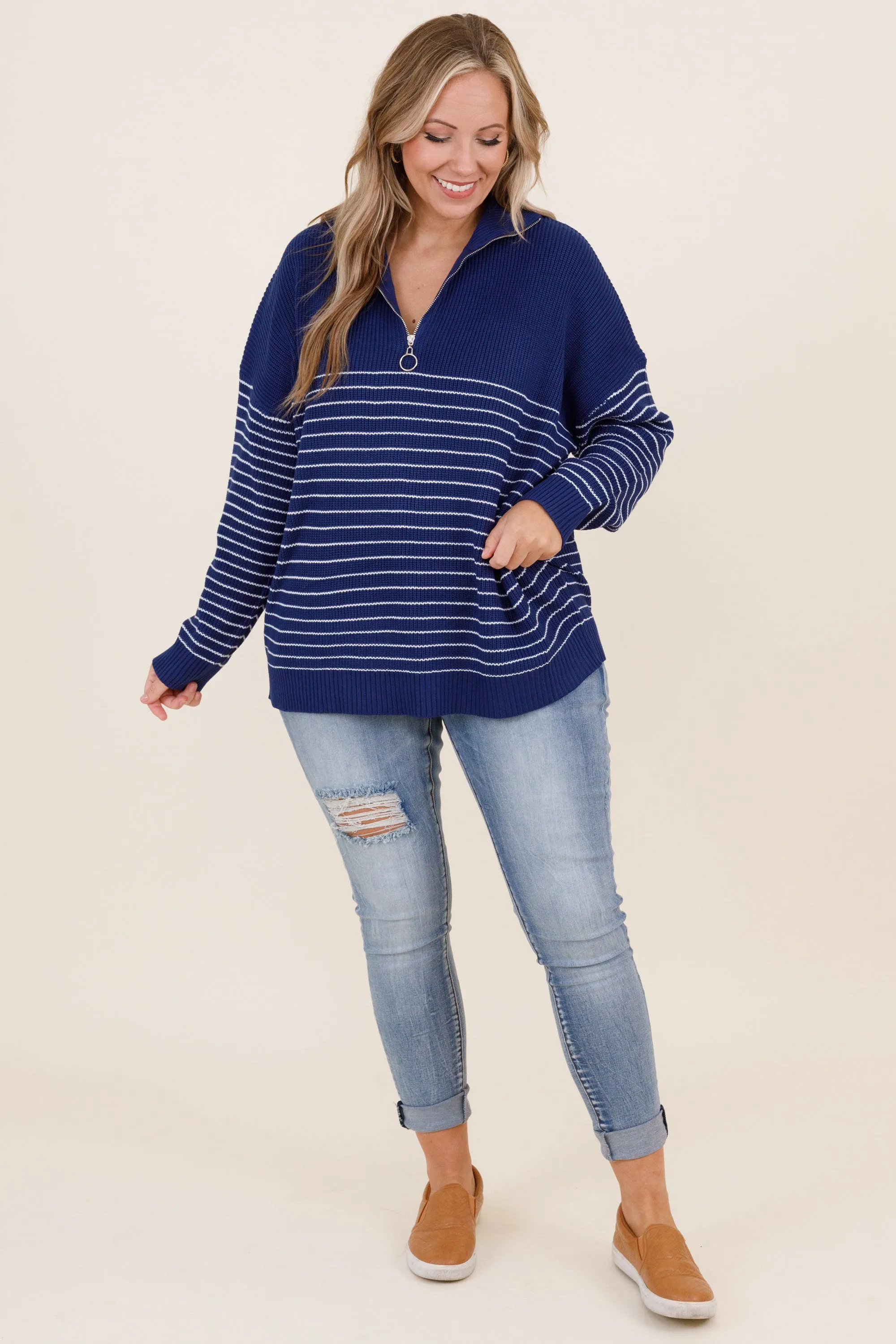 As It Was Pullover, Navy