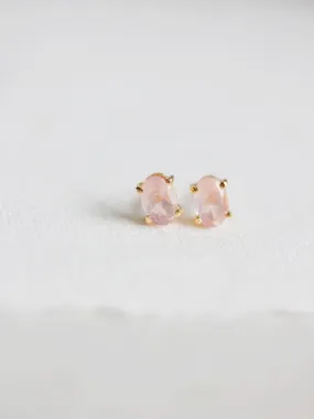 Ava Studs in Rose Quartz