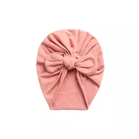 Baby Bunny Ear Turban in Rose