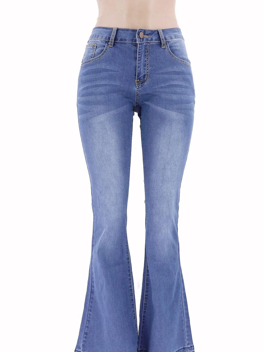 Bootcut Denim Pants with Tummy Control and Butt Enhancer