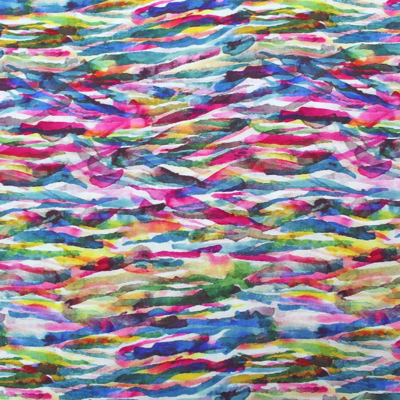 Bright Viscose - Colourful River