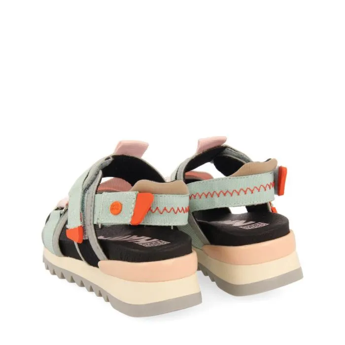 Bundall girls mesh sandals with adjustable black straps