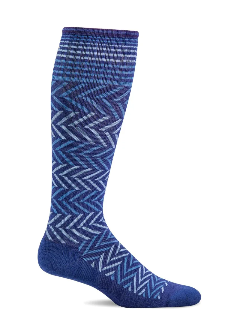 Chevron Moderate Compression Socks