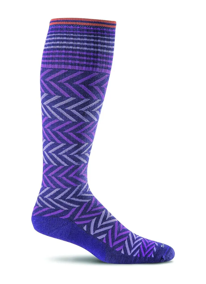 Chevron Moderate Compression Socks