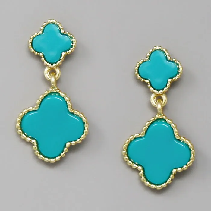 Clover Drop Earrings