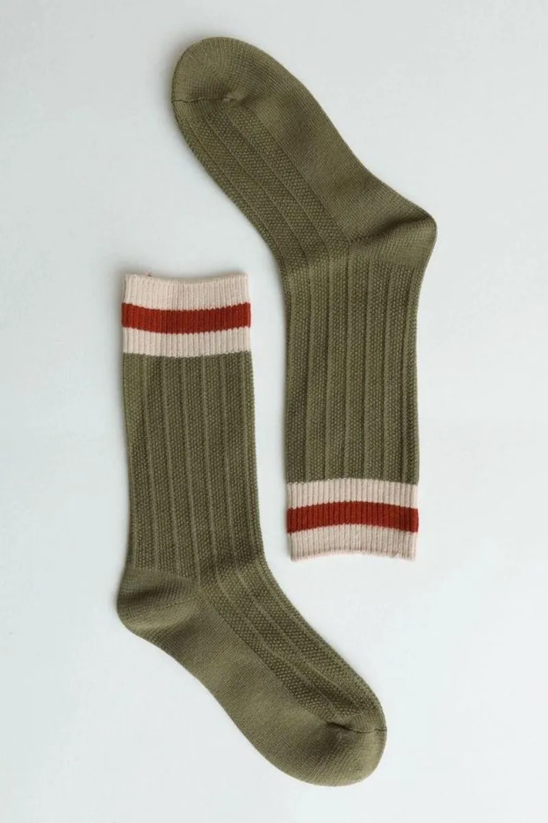 Color Block Stripe Socks