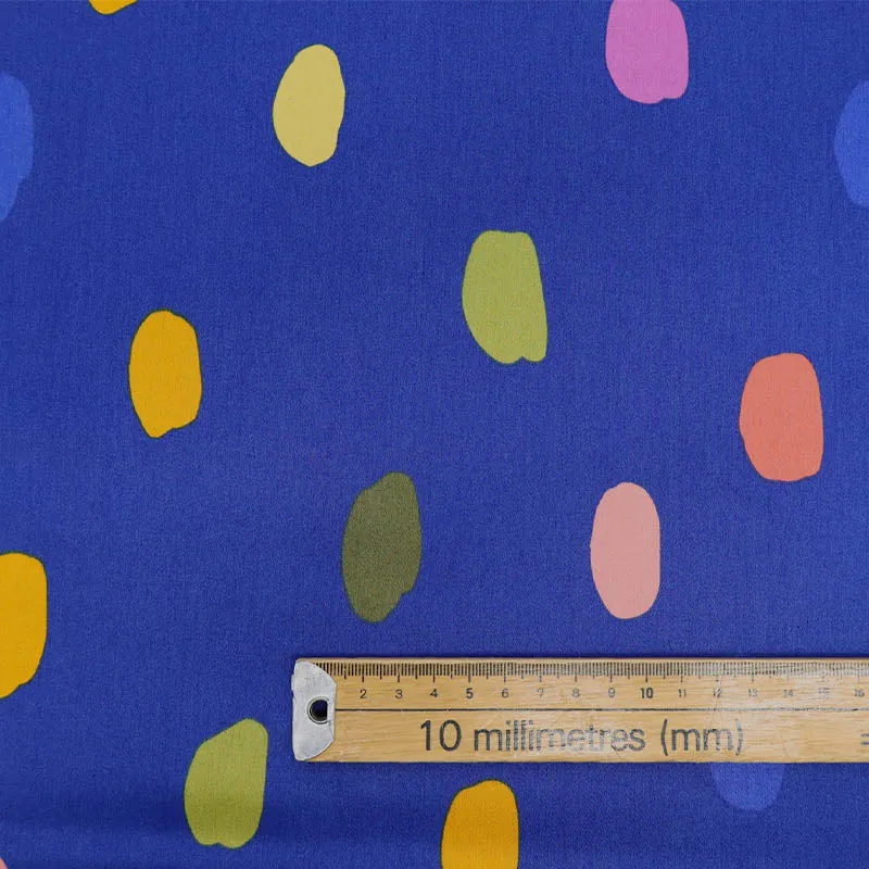 Cotton Sateen - Bright Blue - Dabs