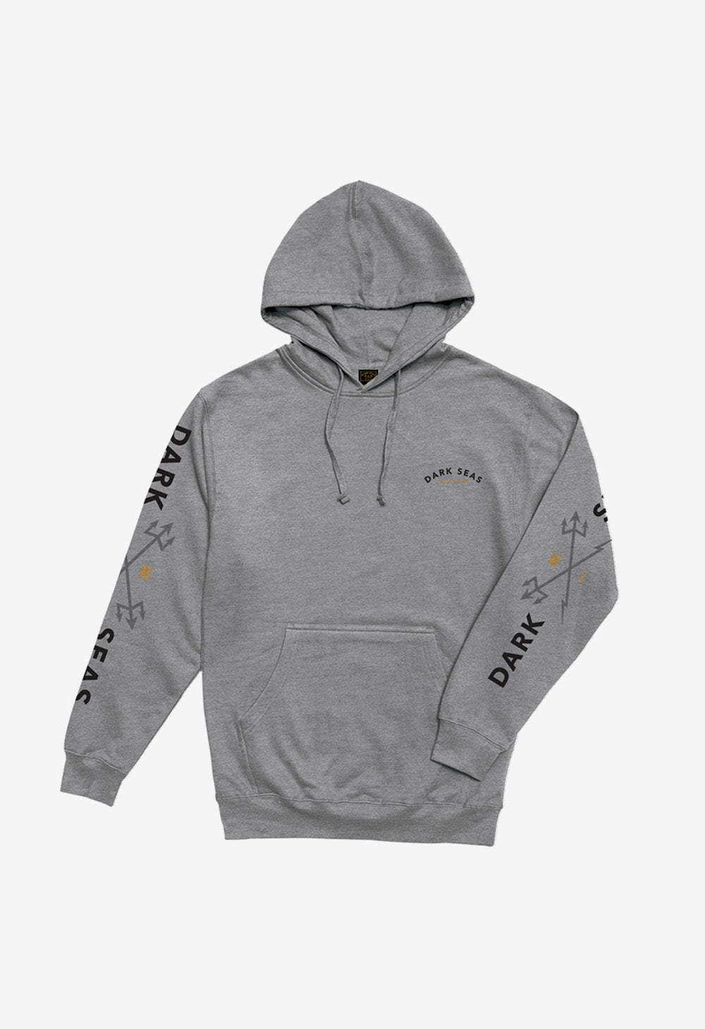 DARK SEAS HEADMASTER HOODY - HEATHER GREY