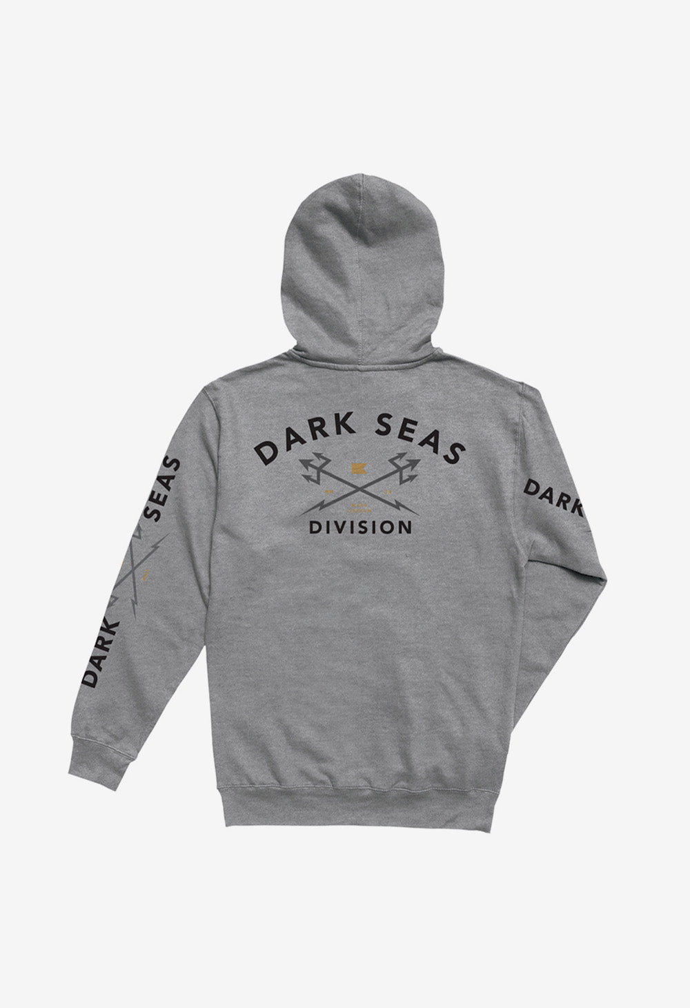 DARK SEAS HEADMASTER HOODY - HEATHER GREY