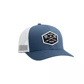 Dark Seas Progress Trucker Cap navy white OS