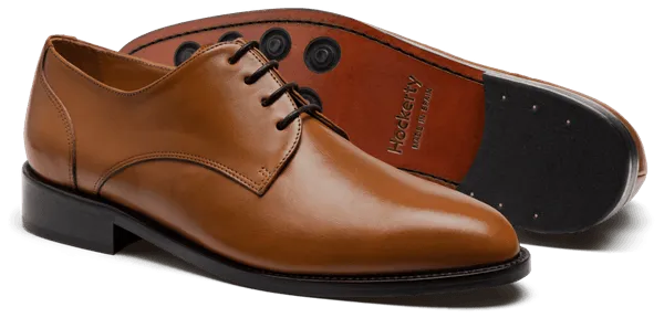 Derby shoes in brown leather