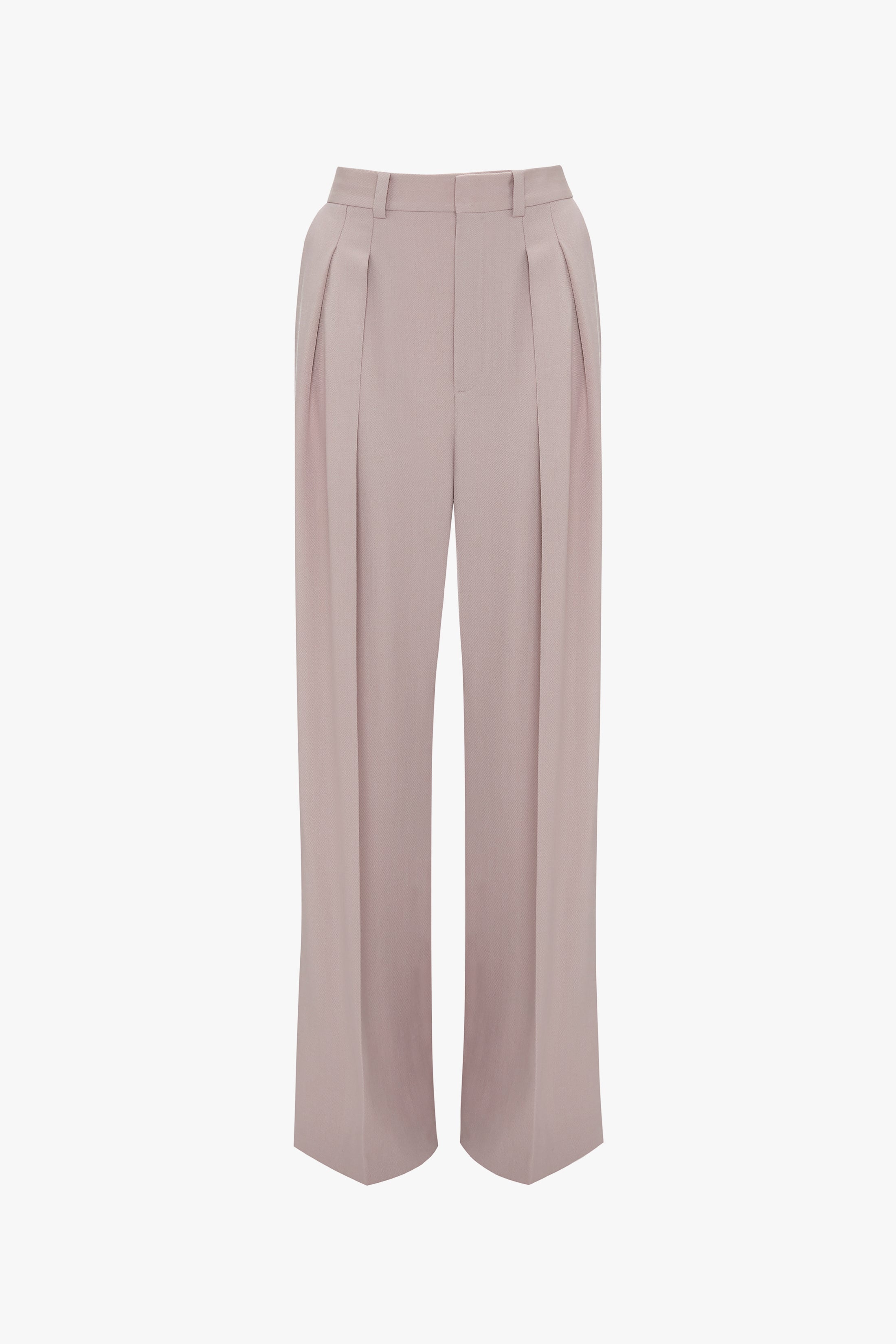 Double Pleat Trouser In Rose Quartz