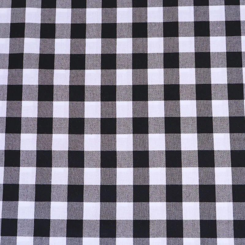 Dressmaking Cotton Bigger Gingham - Wide Width - Black