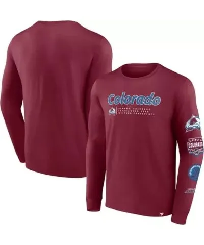 Fanatics Men's NHL Fanatics Colorado Avalanche Strike the Goal Long Sleeve T-Shirt