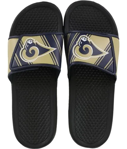 Forever Collectibles Mens La Rams Slide Sandals