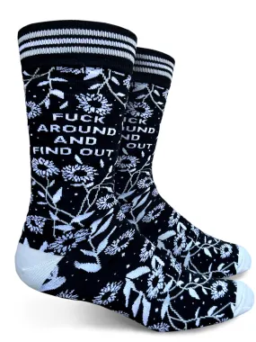 Fuck Around and Find Out Mens Crew Socks