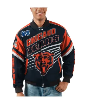 G-Iii Sports Mens Chicago Bears Varsity Jacket, TW3