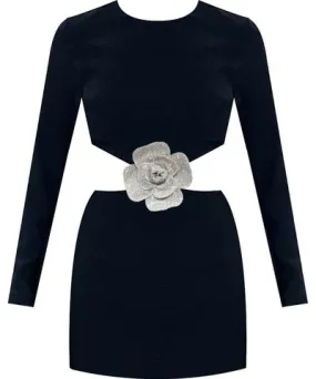 Gigii's Women's Black Marcella Rose Holiday Dress