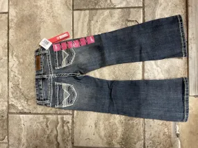 GIRLS IVORYEMBROIDERY BOOTCUT MEDIUM VINTAGE ROCK & ROLL JEANS |RRGD4MRZPP