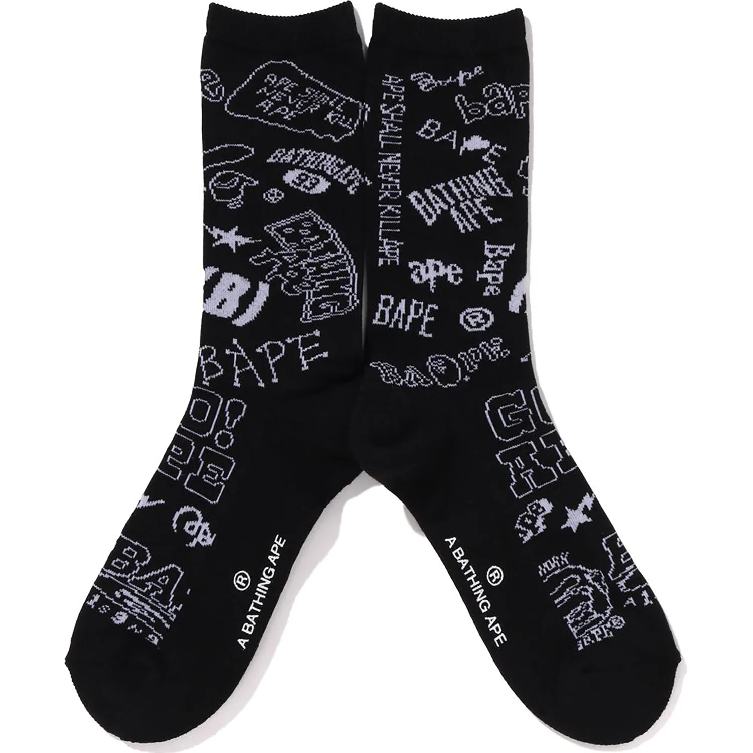 GRAFFITI PATTERN SOCKS MENS