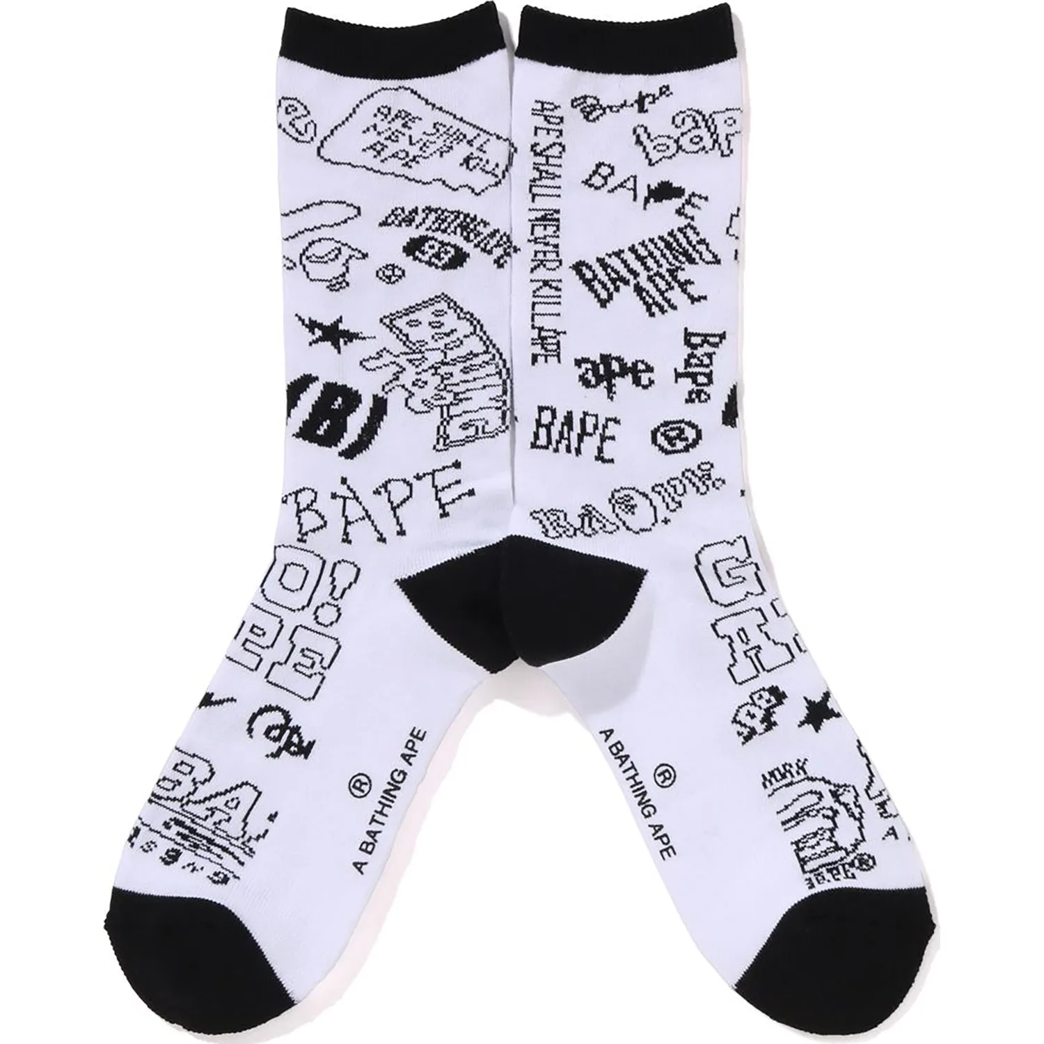 GRAFFITI PATTERN SOCKS MENS