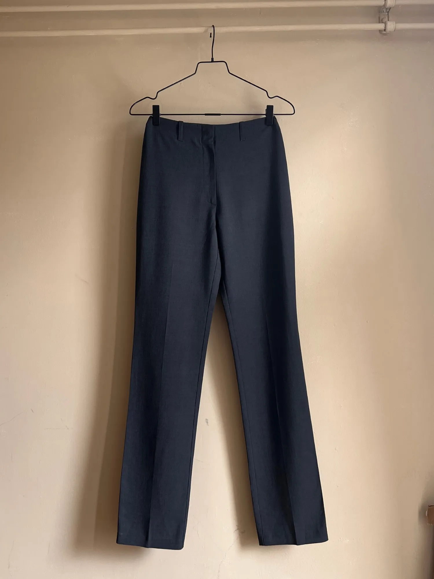 Grey viscose and (mohair) wool pants - XS | Vintage