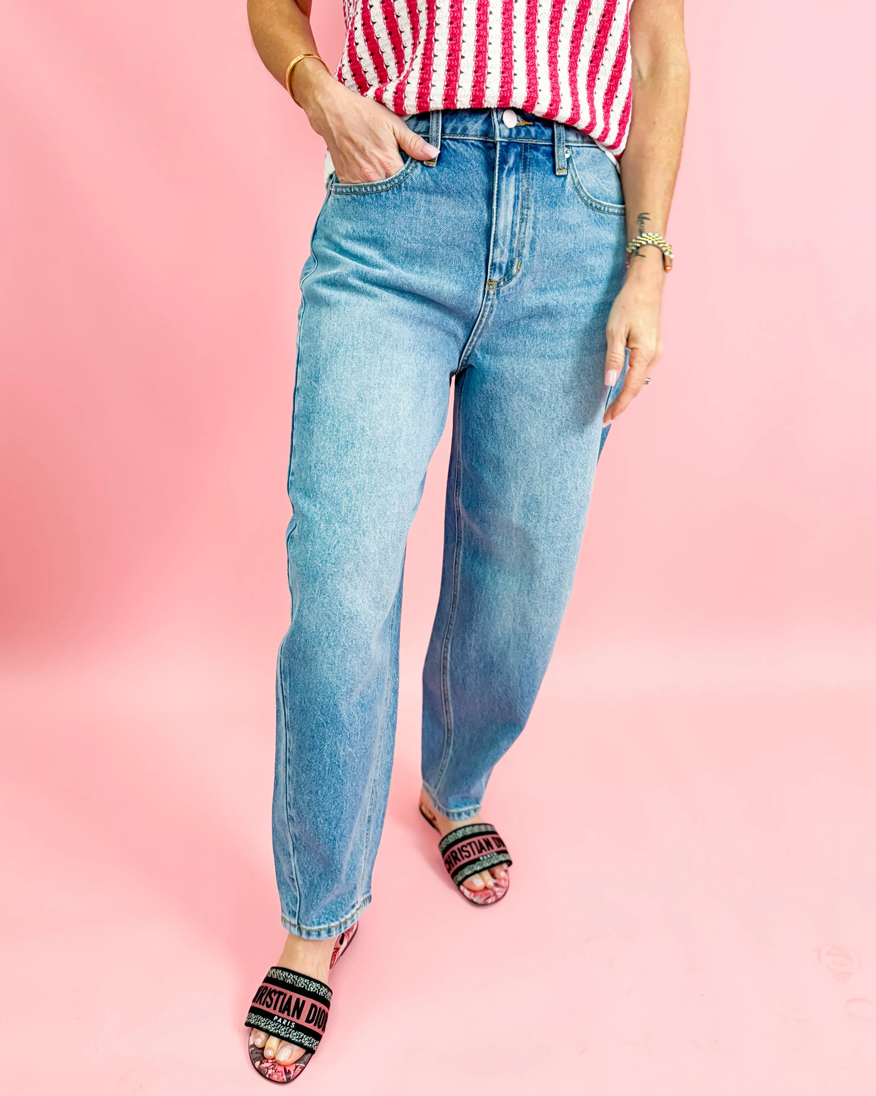 High Rise Barrel Medium Vintage Jeans