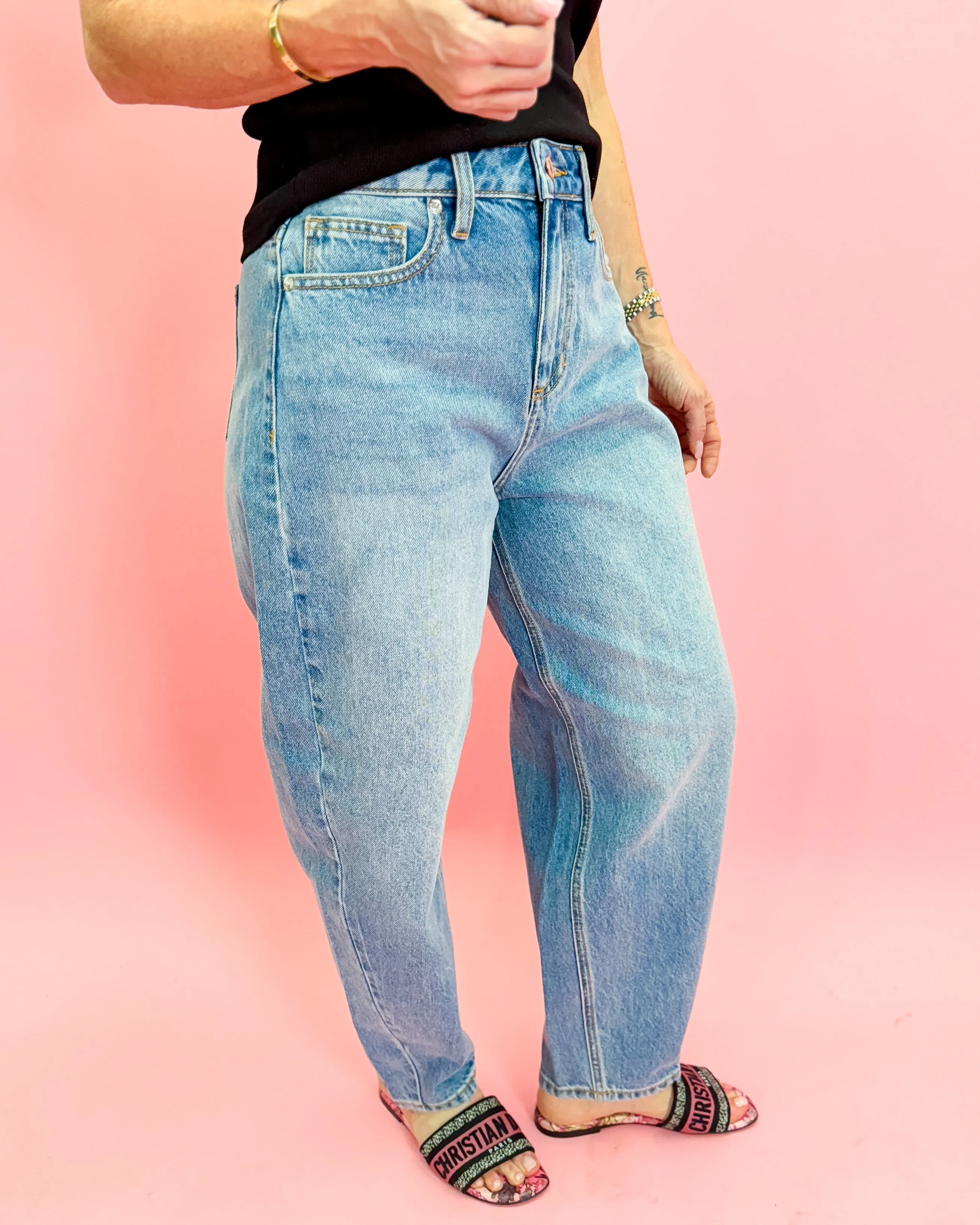 High Rise Barrel Medium Vintage Jeans