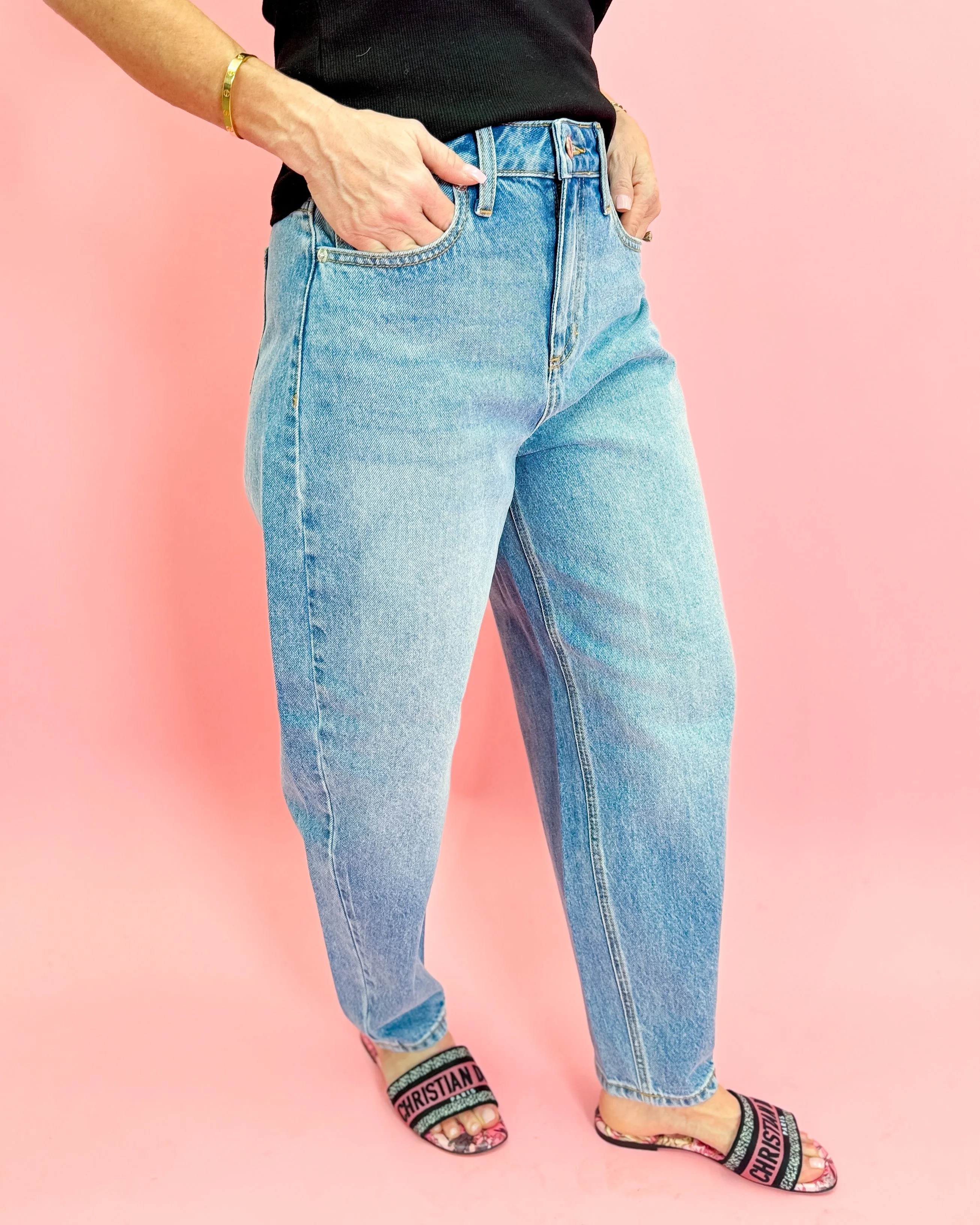 High Rise Barrel Medium Vintage Jeans