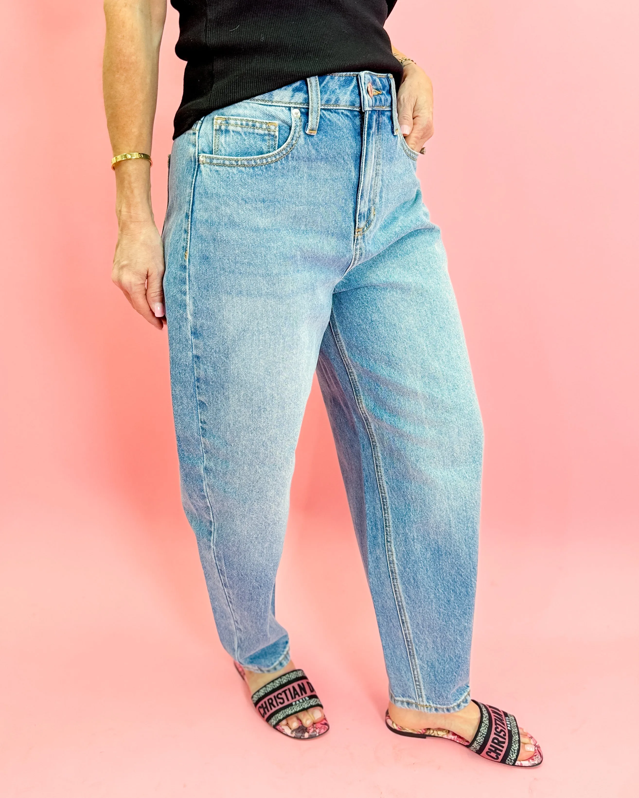 High Rise Barrel Medium Vintage Jeans