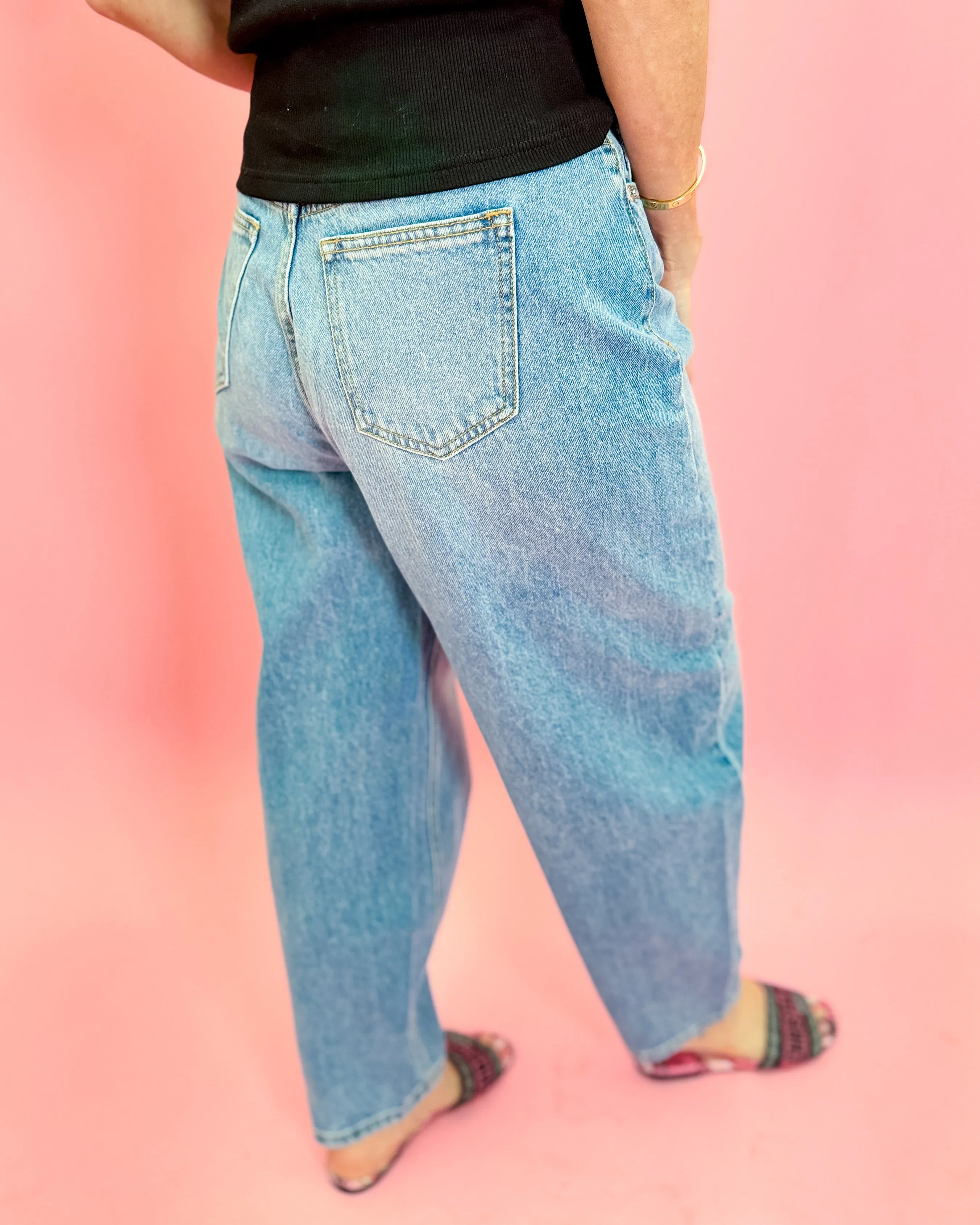 High Rise Barrel Medium Vintage Jeans