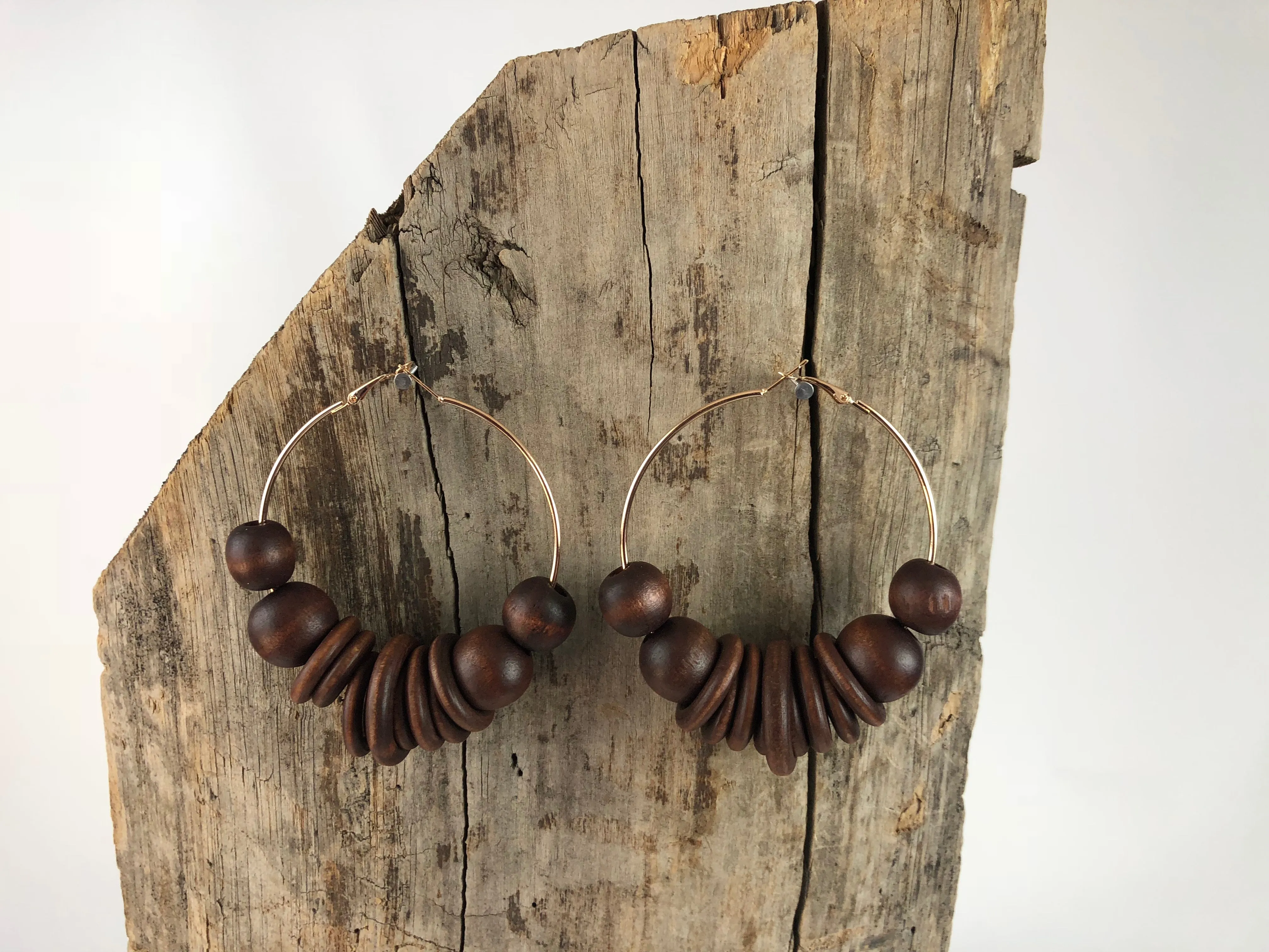 Hoopla Wooden Earrings